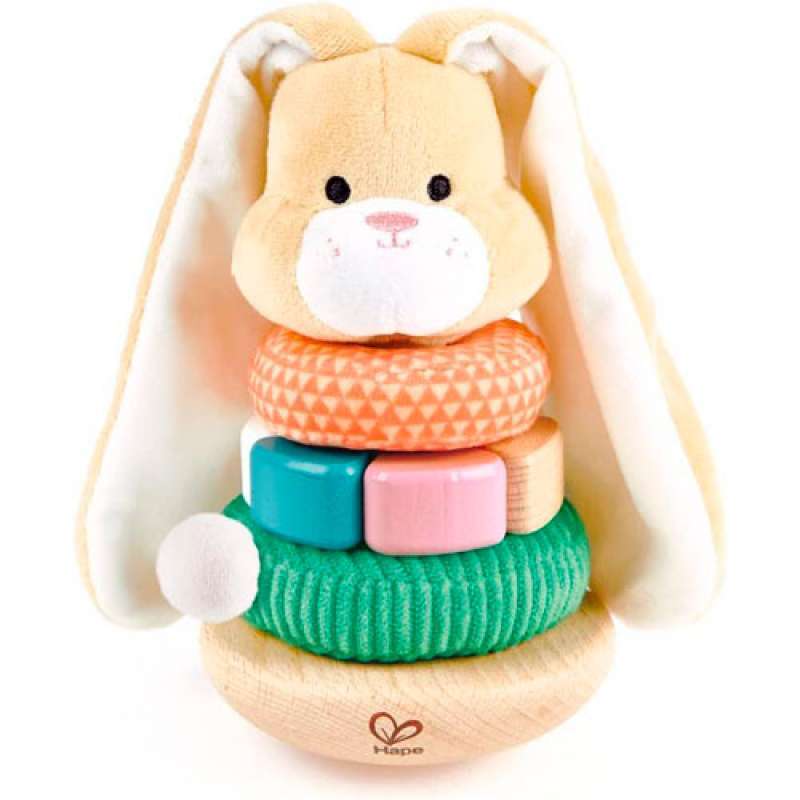 JOGO EMPILHADOR DE ARGOLAS HAPE BUNNY STACKER