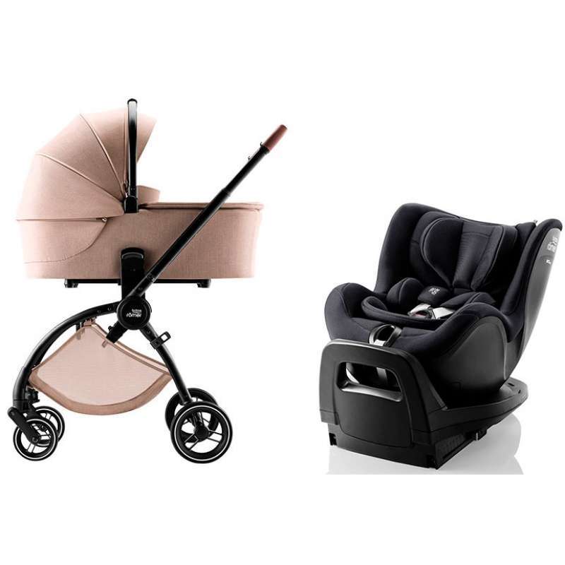 CARRINHO DE BEBÉ BRITAX RÖMER RIO E CADEIRA AUTO DUALFIX PRO