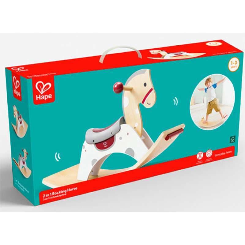 CAVALO DE BALOIÇO EM MADEIRA HAPE