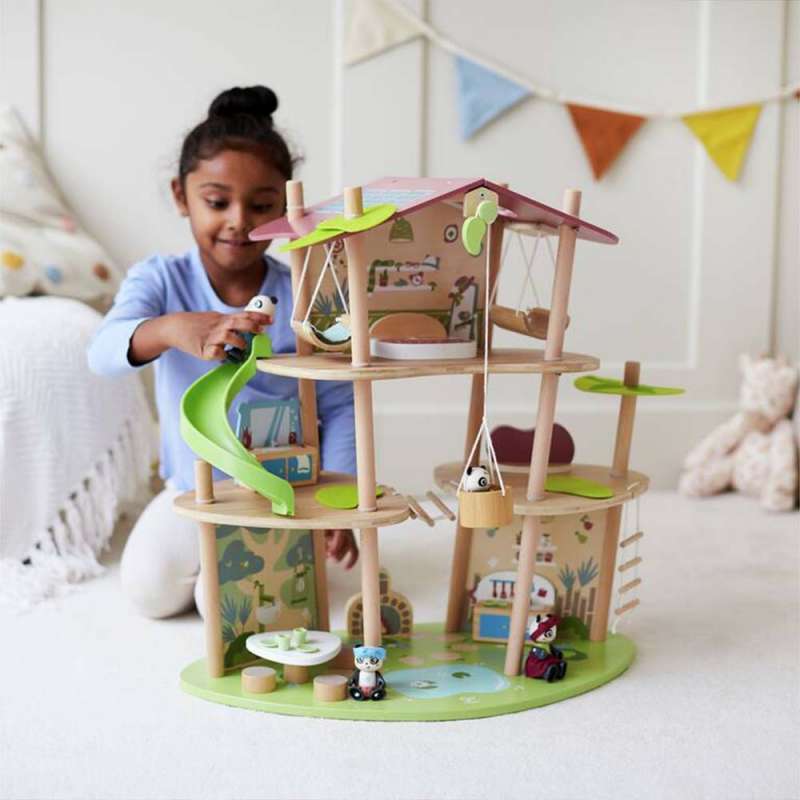 CASA DE BAMBU HAPE URSOS PANDA