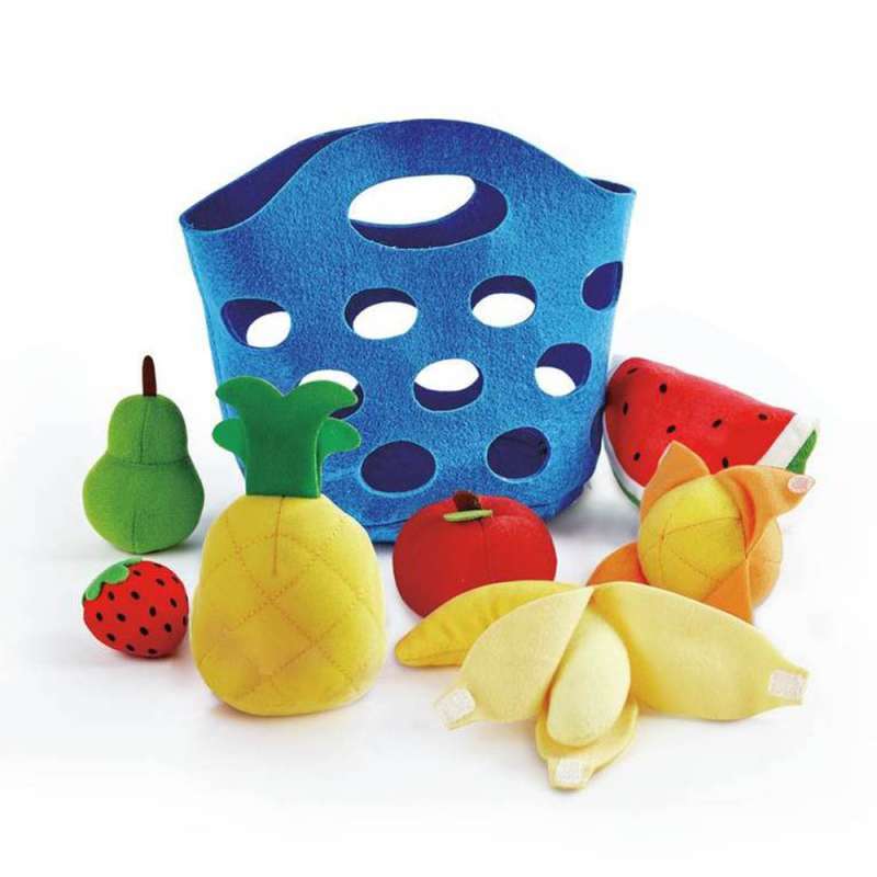 CESTO DE FRUTA EM TECIDO HAPE