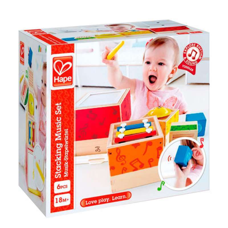 JOGO DE EMPILHAMENTO MUSICAL HAPE