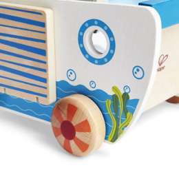 BRINQUEDO DE ARRASTRE DE MADEIRA HAPE ARCA DE NOÉ