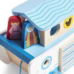 BRINQUEDO DE ARRASTRE DE MADEIRA HAPE ARCA DE NOÉ